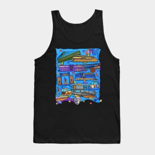 Cute Skull- Dia De Los Muertos - Goa - Panaji City- Travel Lover Tank Top